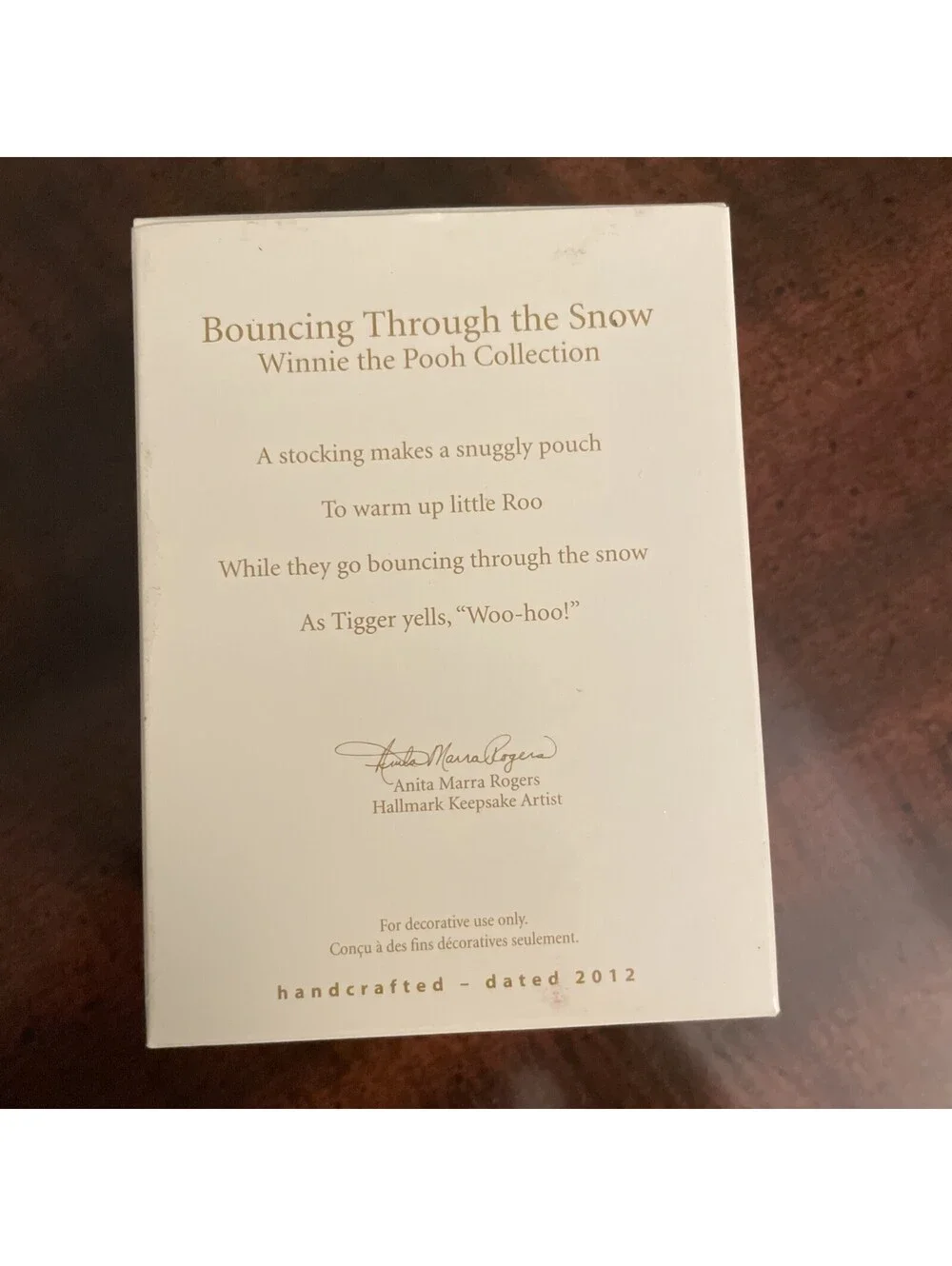 Hallmark Christmas Ornament (2012) Winnie the Pooh • Bouncing Through the Snow